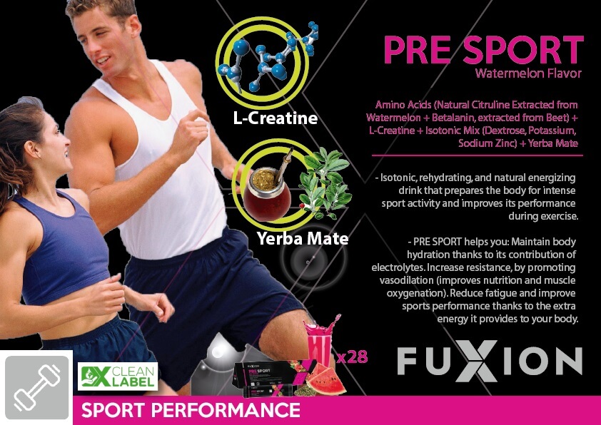 PRE SPORT FUXION USA: l-creatine, energy drink before training. Price